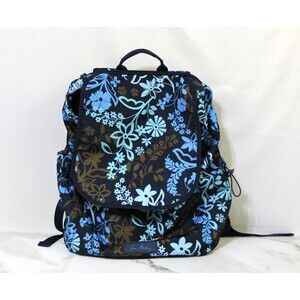 Vera Bradley Large Backpack Java Floral Pattern - for Travel or Campus